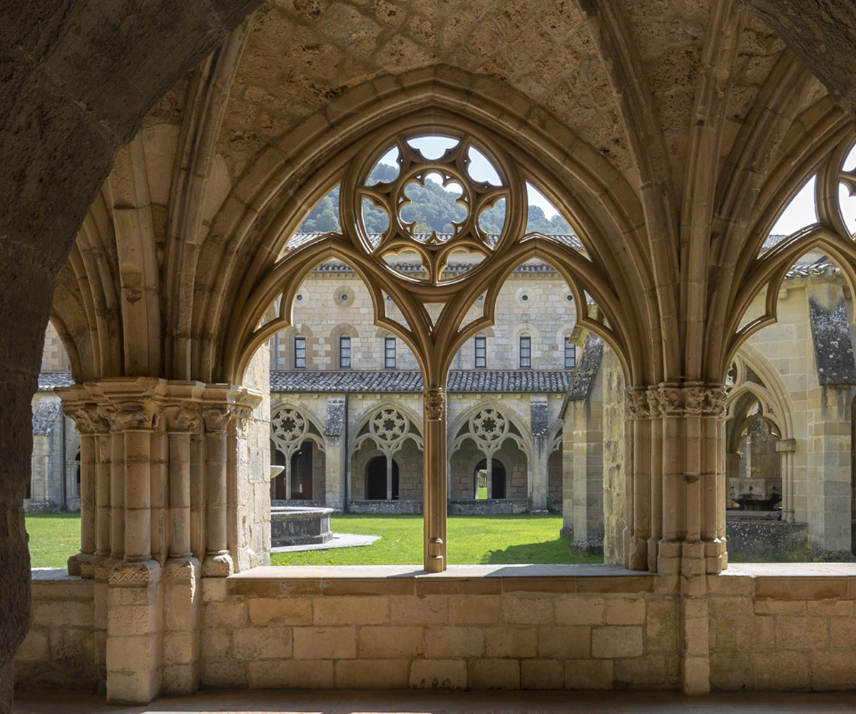 Vista del claustro del Monasterio de Iranzu