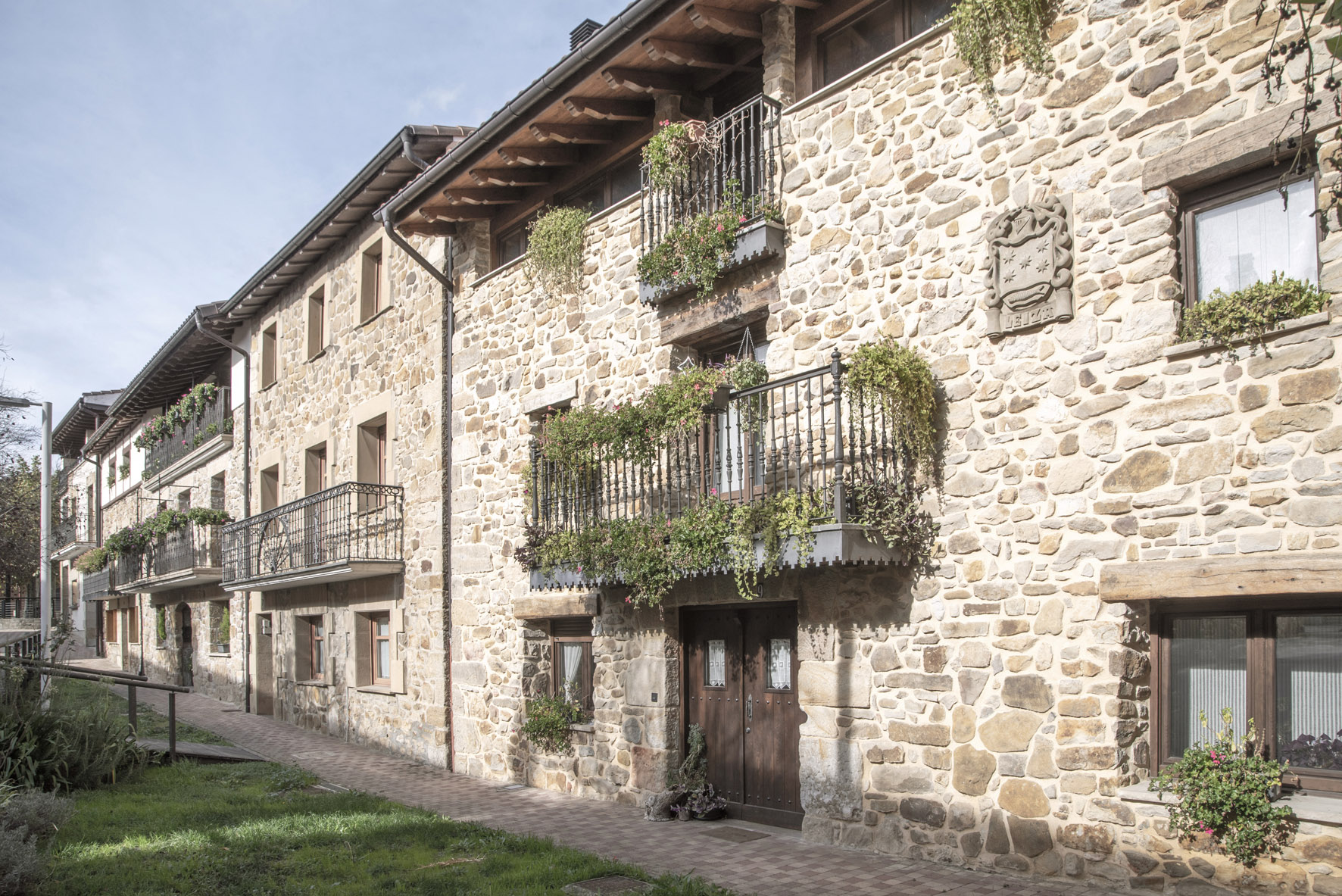 casas de piedra de Arbizu