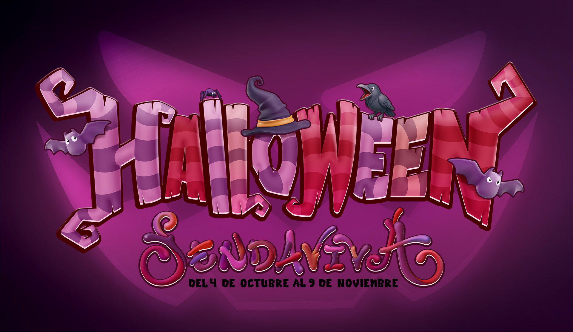 Grupo de personas disfrazadas en Halloween de Sendaviva