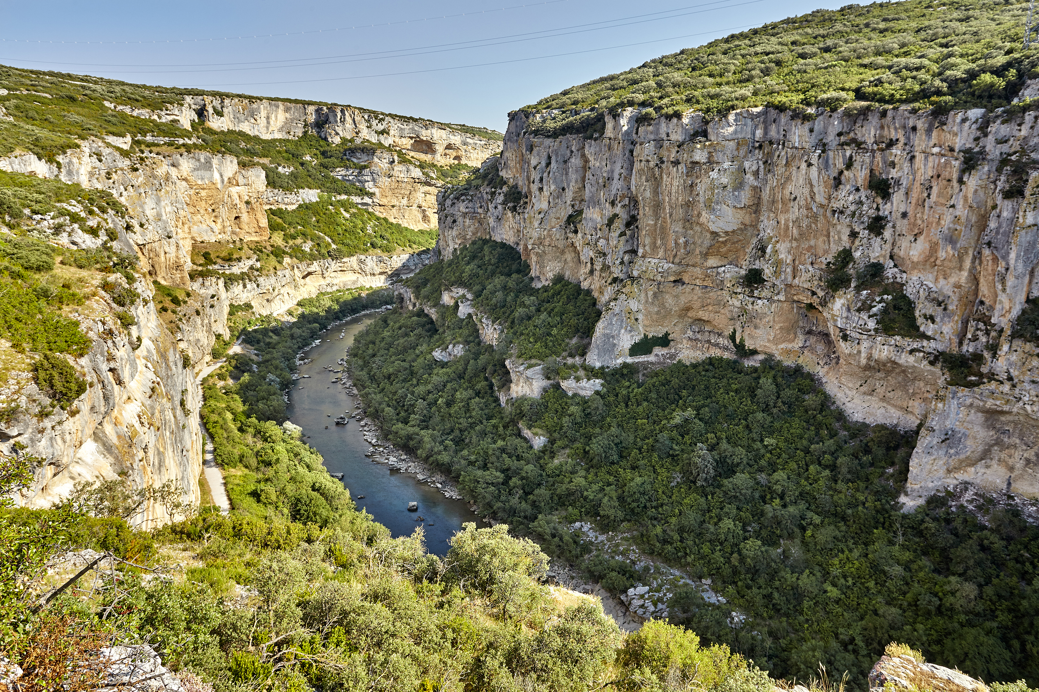 Vista aérea de la foz de Lumbier
