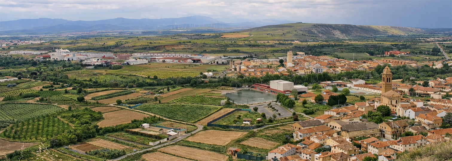 Vista de la Marcilla y campos de alrededor