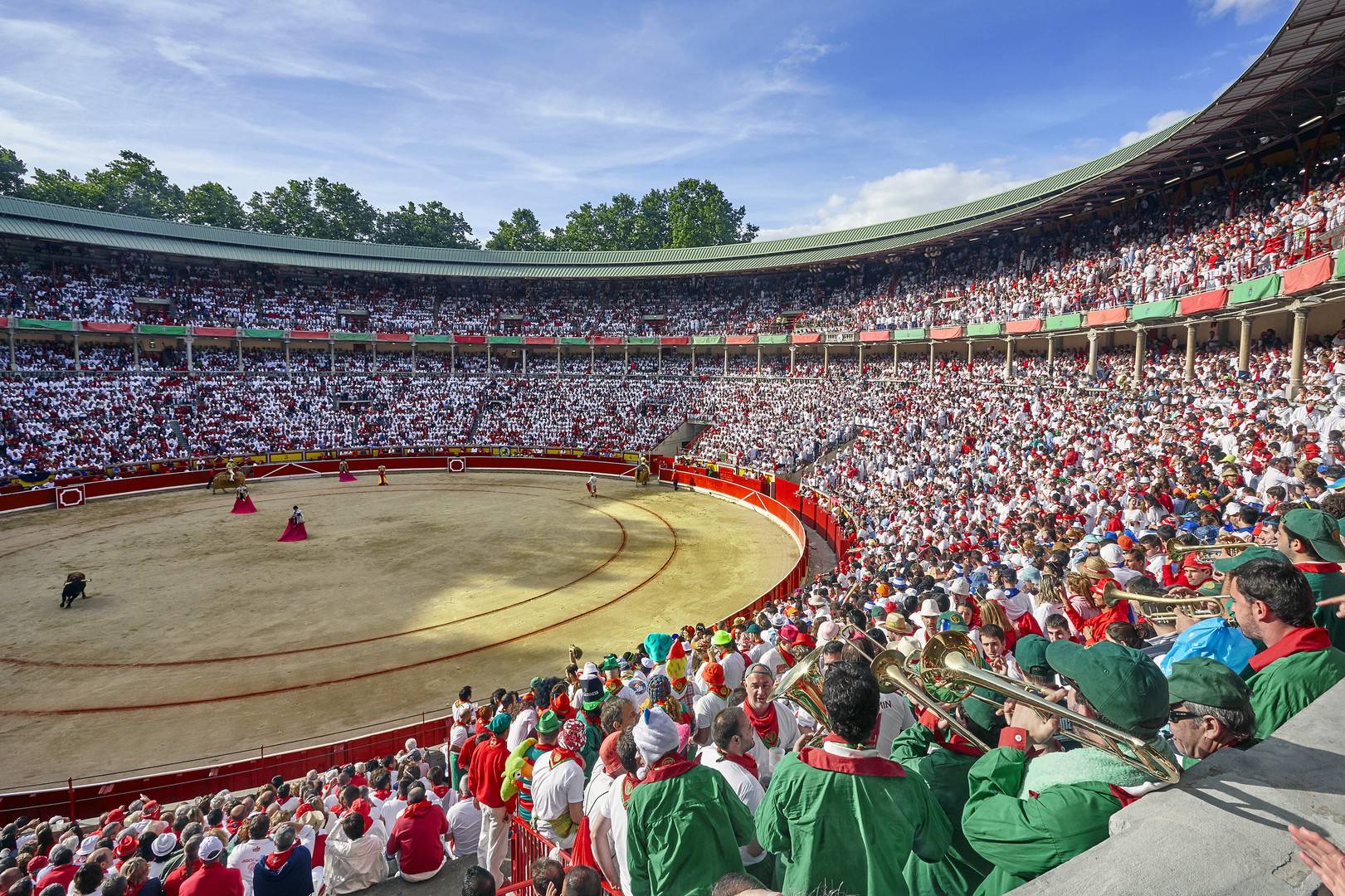 Running of the bulls and bullfights in the Bull Ring