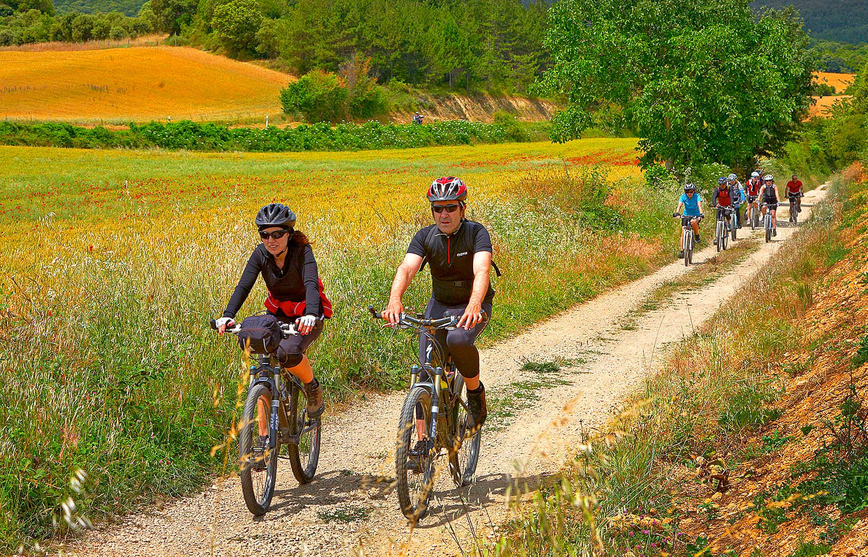 Ciclistas por la Eurovelo 1