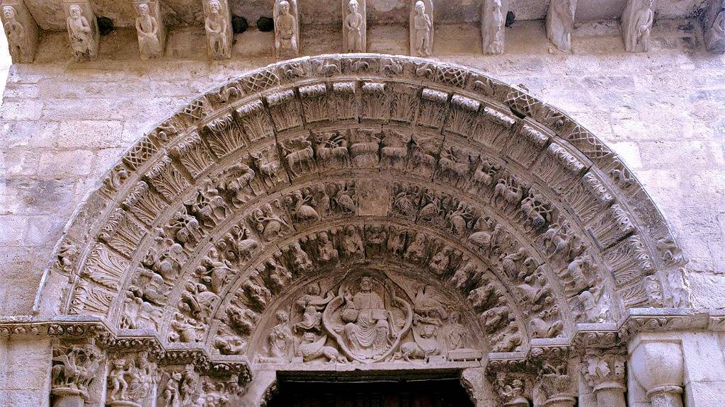 Detalle de la Portada de la Iglesia de Santa María Magadalena de Tudela