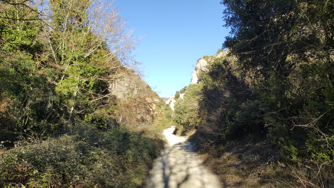 camino hacia el barranco