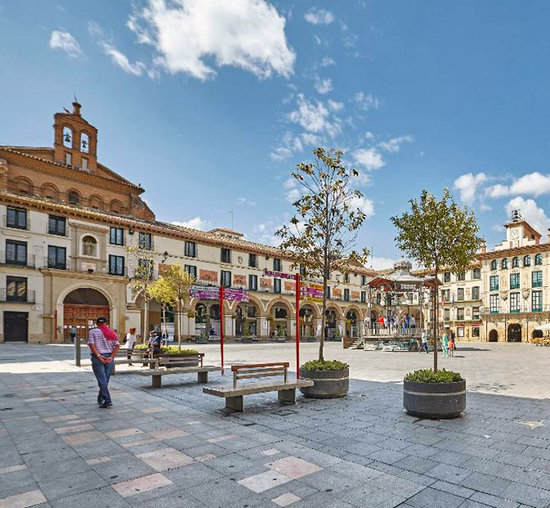 Plaza de los Fueros en Tudela