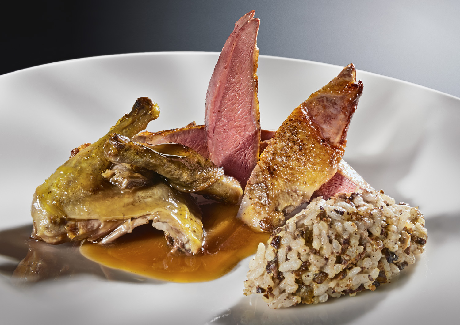 Pigeon dish with rice