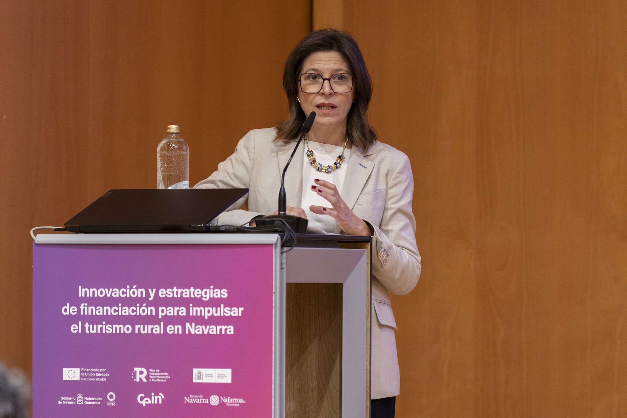 Ana Rivas, directora general de Turismo, en su discurso de apertura.