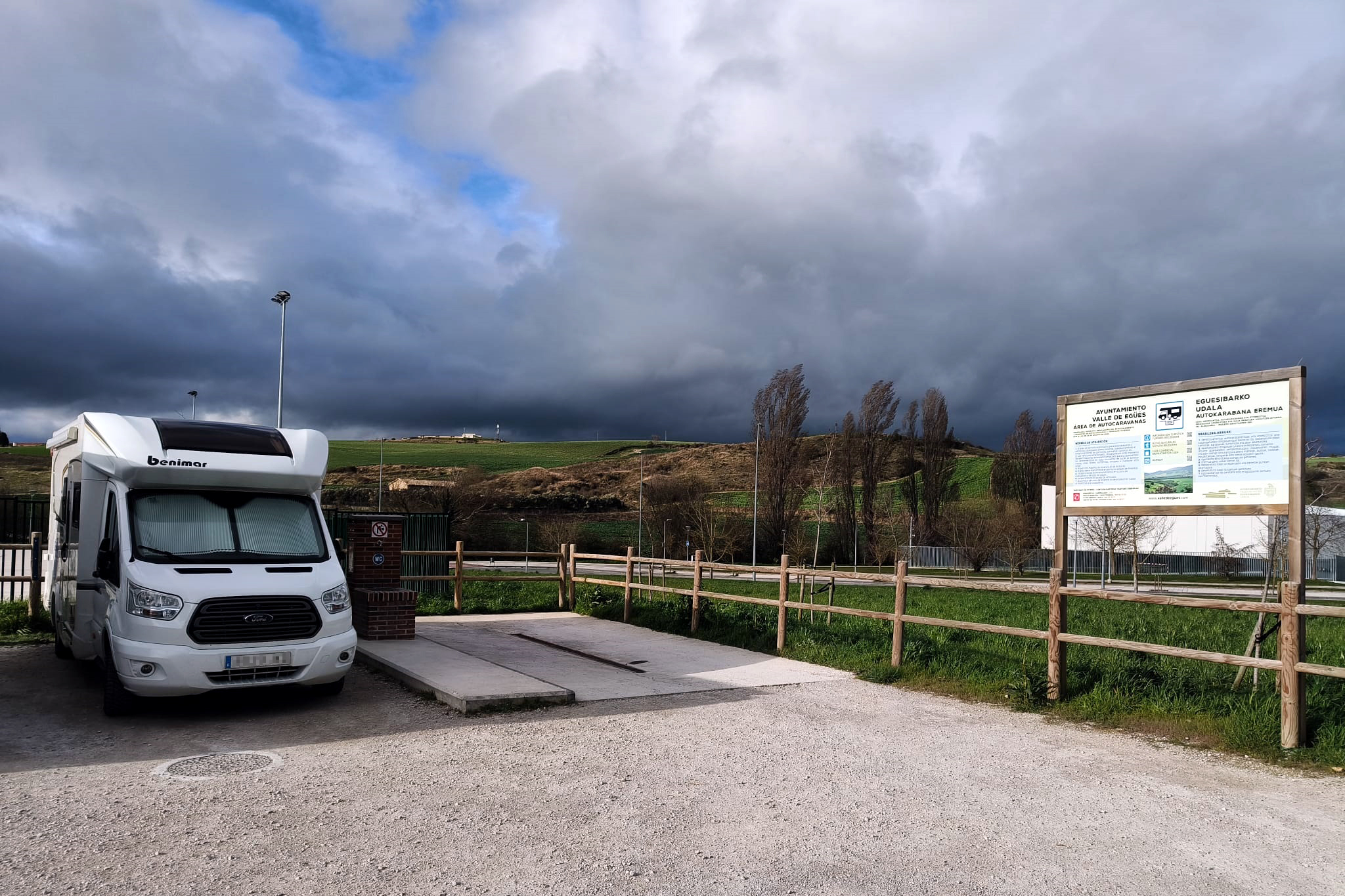 Zona de autocaravanas impulsada por el Valle de Egüés.