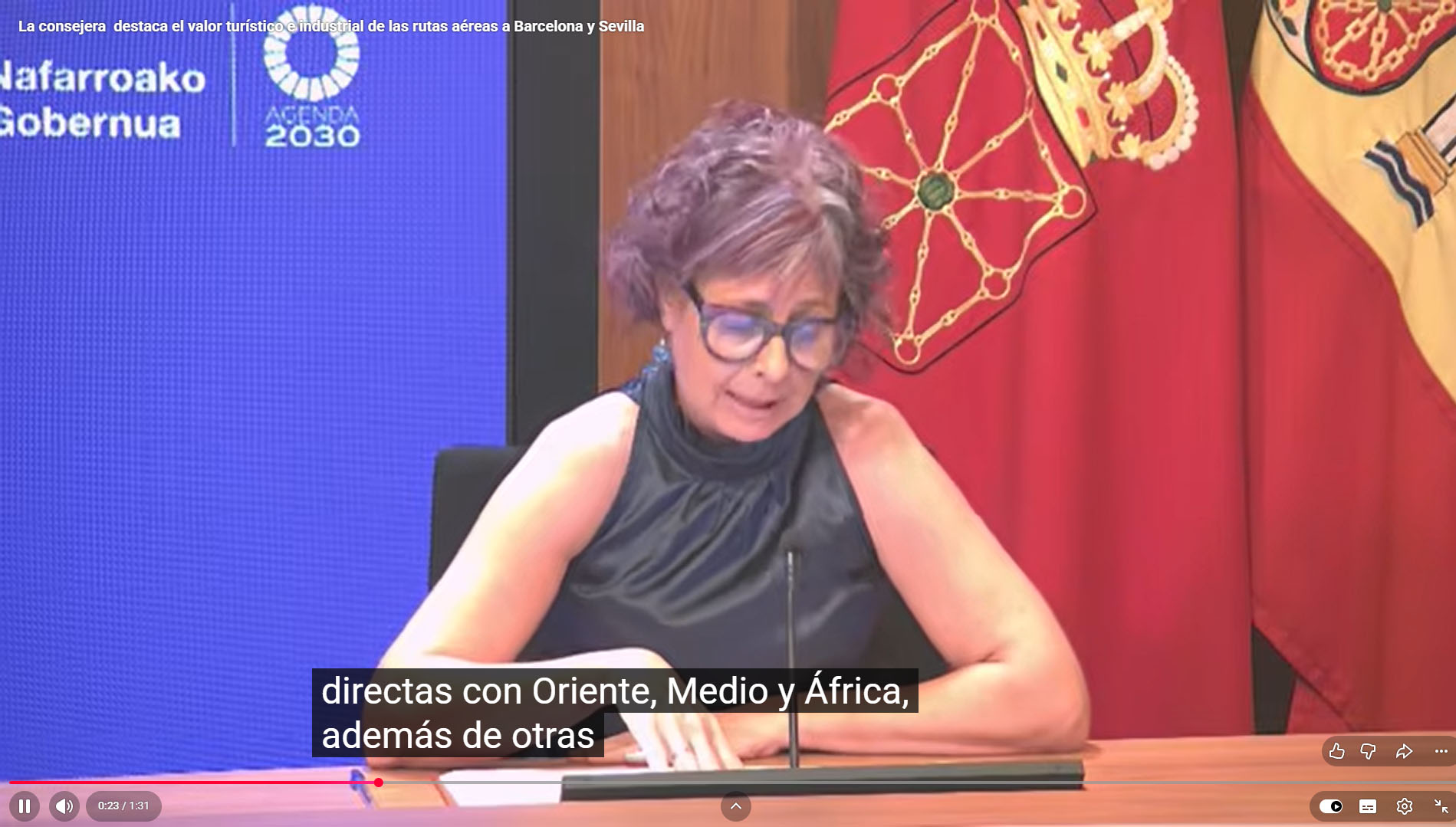 La consejera Esnaola destaca el gran valor turístico e industrial de las nuevas rutas aéreas, entre ellas, la de Barcelona con 44 conexiones nacionales e internacionales