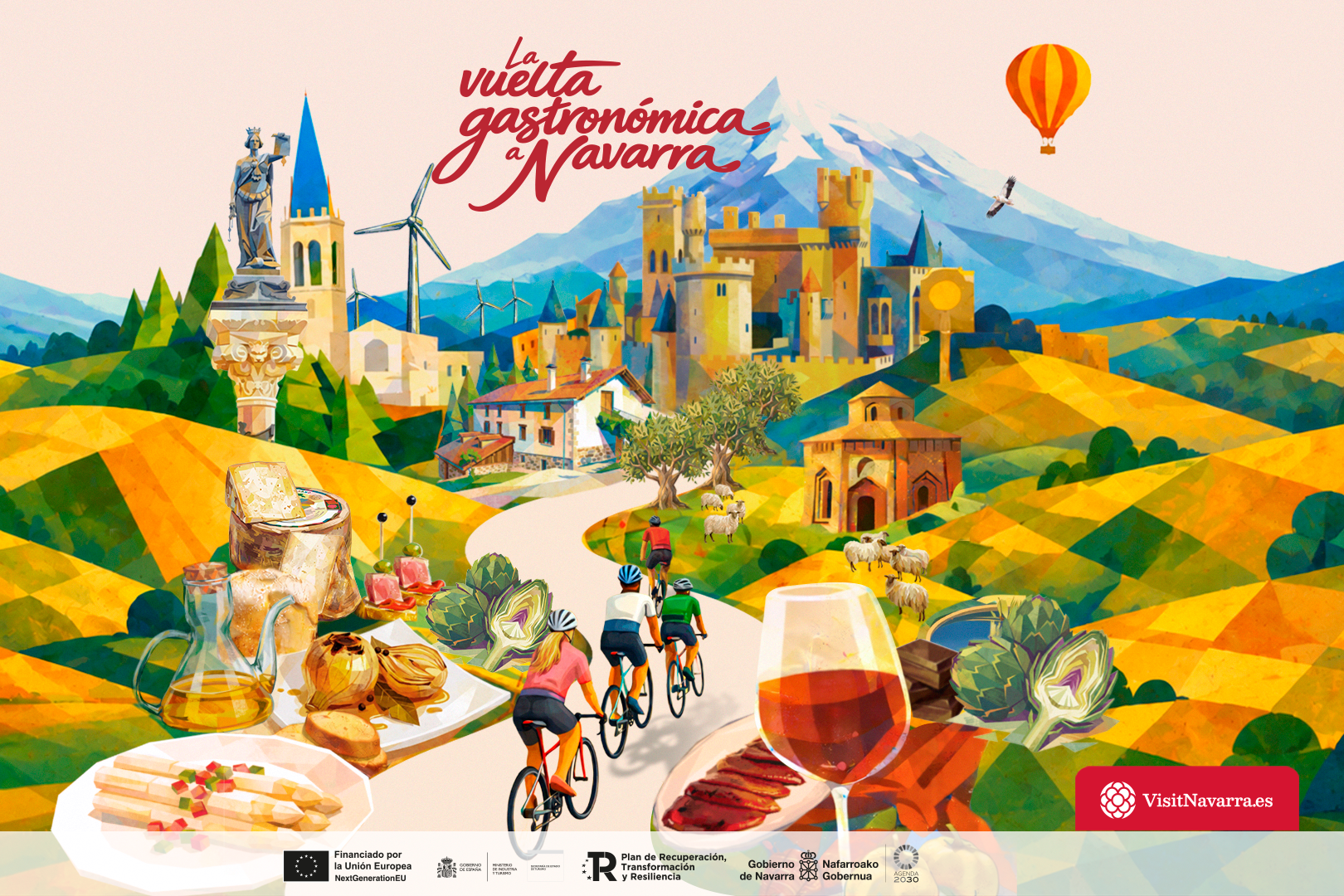 Turismo lanza la serie roadmovie ‘La vuelta gastronómica a Navarra’, que une enogastronomía y cicloturismo