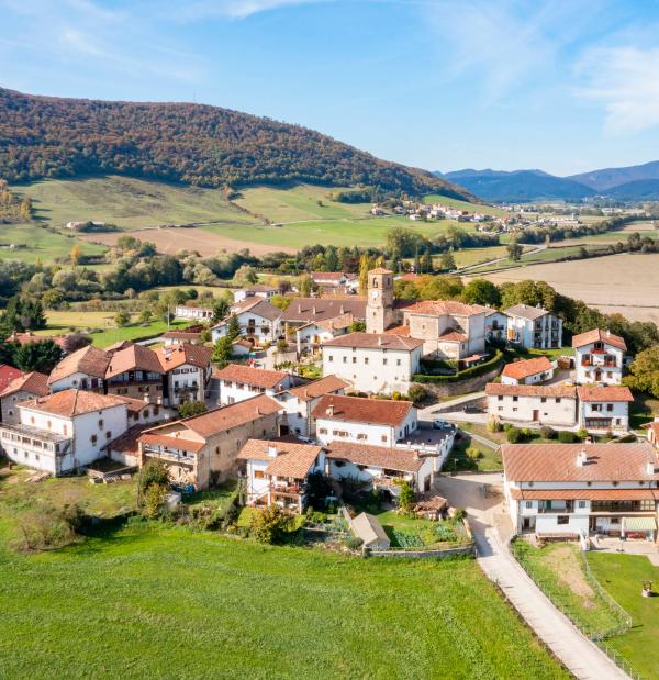 Un groupe avec ses paniers se prépare à ramasser des champignons dans l’Ultzama