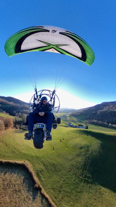 vuelo biplaza en paramotor