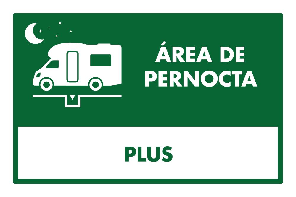 placa de área de pernocta plus