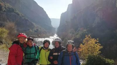Electric bike route through the Lumbier Gorge