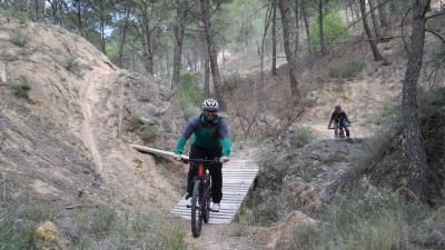 Guided mountain bike route in Fitero