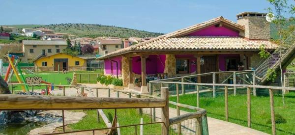 Vista de las instalaciones de la granja-escuela Basabere