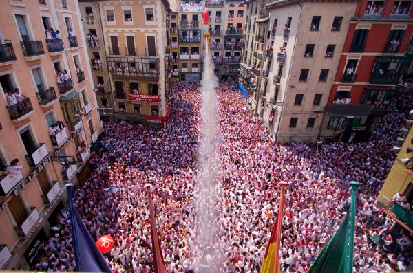 First day of festivities of San Fermin