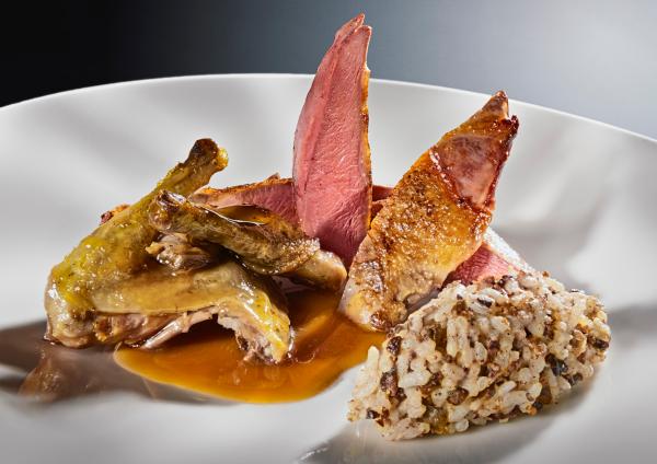 Pigeon dish with rice